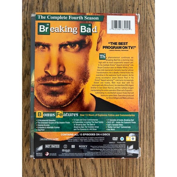 Breaking Bad The Complete Fourth Season DVD Set - Picture 3 of 4